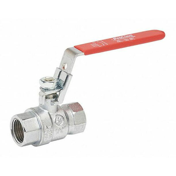Pipe Size 3/4 in Inline Chrome-Plated Brass 2-Piece Connection Type Fnpt X Fnpt,20400007112 Ball Valve 